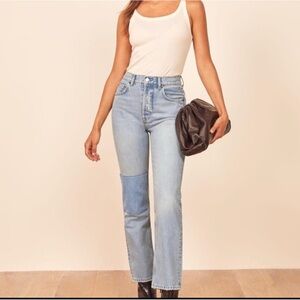 Reformation Cynthia Patch Jeans